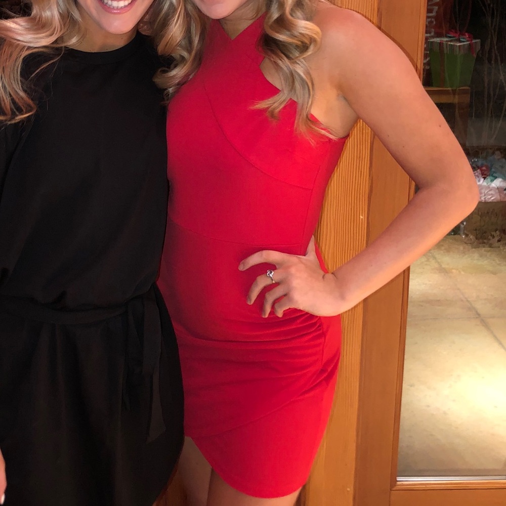 Red semi formal dress